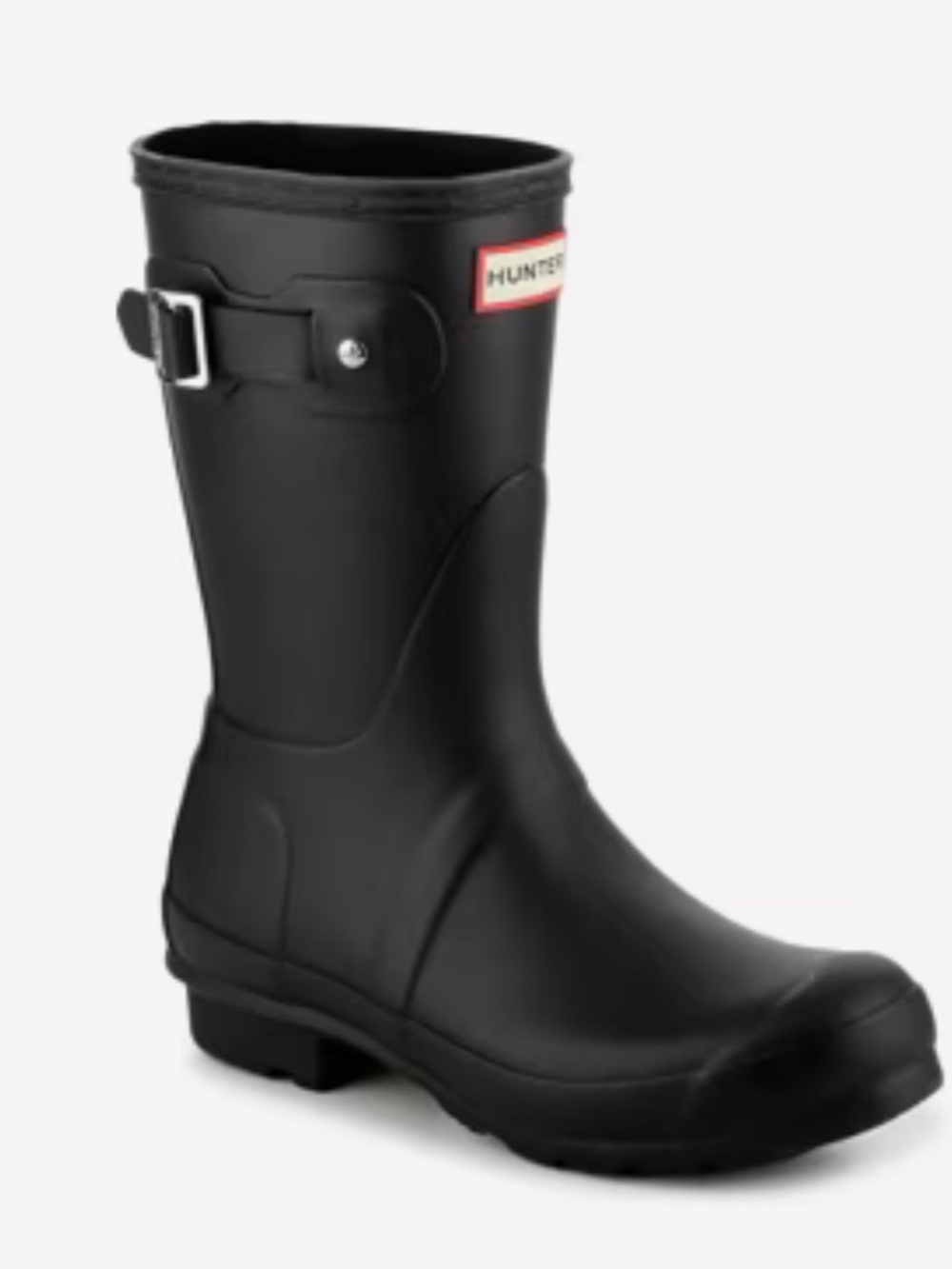 Hunter original short boot black with buckle! New in box! 7